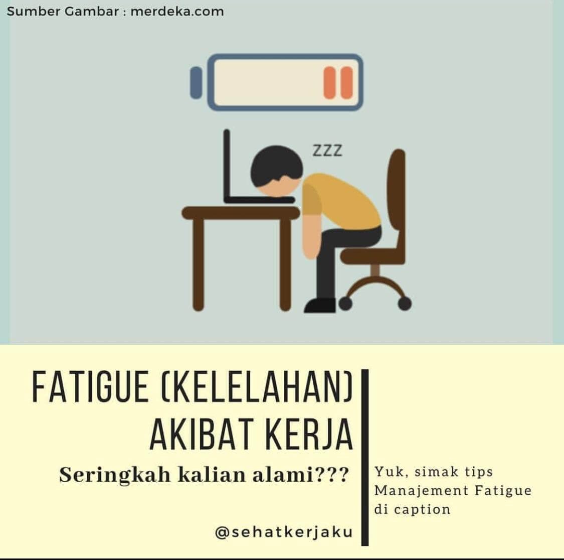 FATIGUE (KELELAHAN) AKIBAT KERJA