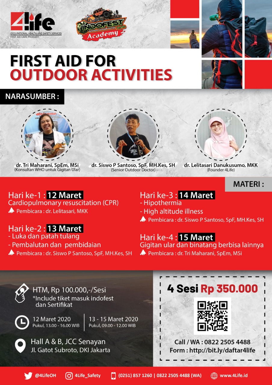 FIRST AID FOR OUTDOOR ACTIVITY