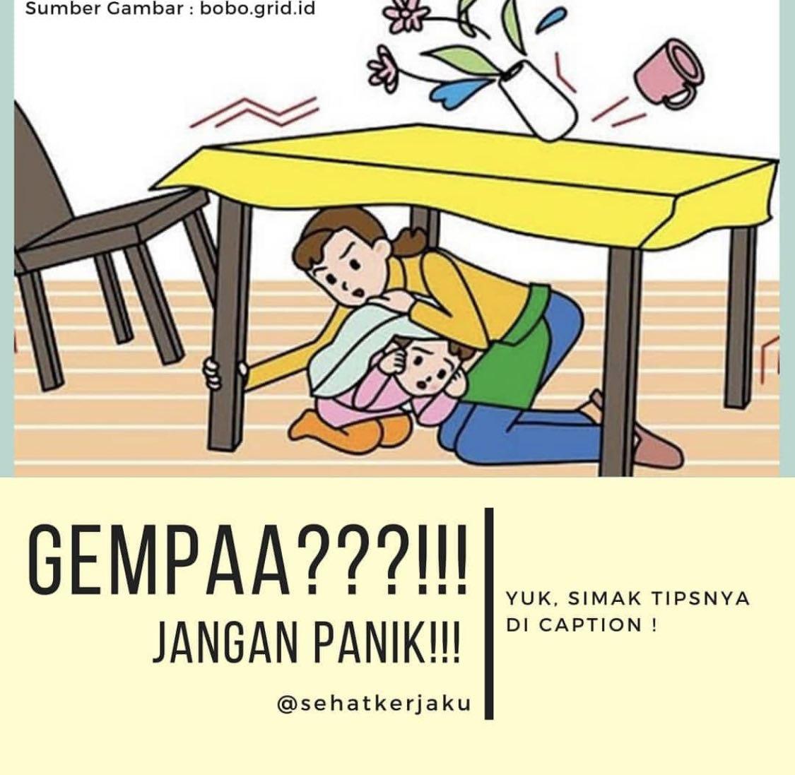 JANGAN PANIK BILA TERJADI GEMPA