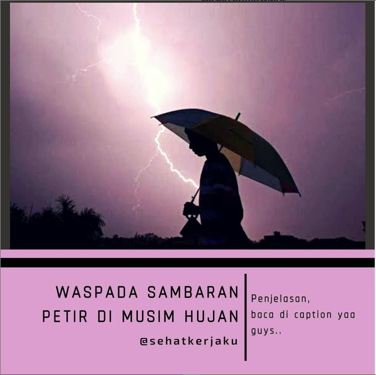 Waspada Sambaran Petir di Musim Hujan